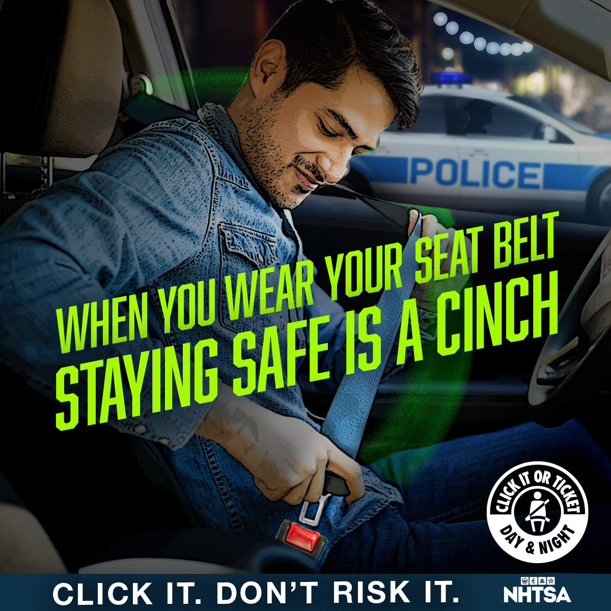 Keep your eyes on the road. Don’t text and drive. 